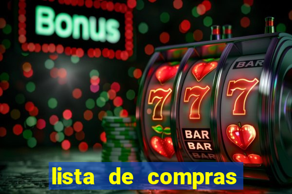 lista de compras supermercado para imprimir